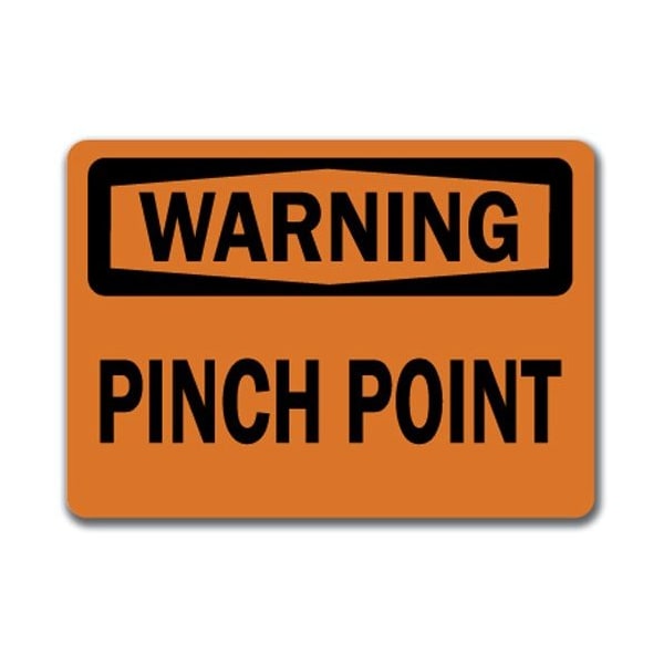 Signmission Warning Sign-Pinch Point-10in x 14in OSHA Safety Sign, 10" L, 14" H, WS-Pinch Point WS-Pinch Point - main